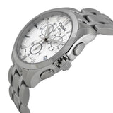 Tissot Couturier Chronograph White Dial Silver Steel Strap Watch For Men - T035.617.11.031.00