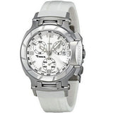 Tissot T Race Lady Chronograph White Dial White Rubber Strap Watch for Women - T048.217.17.017.00