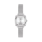 Tissot Lovely Square Silver Dial Silver Mesh Bracelet Watch For Women - T058.109.11.036.00