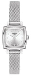 Tissot Lovely Square Silver Dial Silver Mesh Bracelet Watch For Women - T058.109.11.036.00