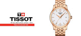 Tissot T Classic Tradition Lady White Dial Rose Gold Steel Strap Watch for Women - T063.210.33.037.00