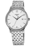 Tissot T Classic Tradition White Dial Silver Steel Strap Watch For Men - T063.610.11.037.00