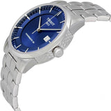 Tissot Luxury Powermatic 80 Blue Dial Silver Steel Strap Watch For Men - T086.407.11.041.00