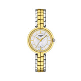 Tissot Flamingo Mother of Pearl Dial Two Tone Steel Strap Watch For Women - T094.210.22.111.01