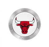 Tissot Quickster Chronograph NBA Chicago Bulls White Dial Red NATO Strap Watch For Men - T095.417.17.037.04