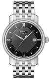 Tissot Bridgeport Black Dial Silver Steel Strap Watch For Women - T097.010.11.058.00