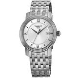 Tissot T Classic Bridgeport Silver Dial Silver Mesh Bracelet Watch For Men - T097.410.11.038.00