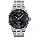 Tissot Chemin Des Tourelles Powermatic 80 Black Dial Silver Steel Strap Watch For Men - T099.407.11.058.00