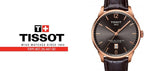 Tissot T Classic Chemin Des Tourelles Powermatic 80 Brown Dial Brown Leather Strap Watch for Men - T099.407.36.447.00