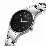 Calvin Klein Simplicity Black Dial Silver Steel Strap Watch for Women - K4323130