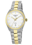 Tissot T Classic PR 100 White Dial Two Tone Steel Strap Watch for Men - T101.410.22.031.00