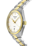 Tissot T Classic PR 100 White Dial Two Tone Steel Strap Watch for Men - T101.410.22.031.00