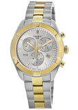 Tissot PR 100 Sport Chic Chronograph Silver Dial Two Tone Steel Strap Watch For Women - T101.917.22.031.00