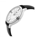 Tissot Bella Ora Round White Dial Black Leather Strap Watch For Women - T103.210.16.018.00