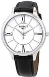 Tissot Bella Ora Round White Dial Black Leather Strap Watch For Women - T103.210.16.018.00