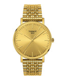 Tissot Everytime Lady Gold Dial Gold Mesh Bracelet Watch for Women - T143.210.33.021.00