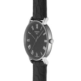 Tissot Everytime Medium Black Dial Black Leather Strap Watch For Men - T109.410.16.053.00