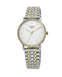 Tissot Everytime Medium White Dial Two Tone Mesh Bracelet Watch For Men - T109.410.22.031.00