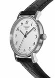 Tissot Everytime Small White Dial Black Leather Strap Watch For Women - T109.210.16.032.00