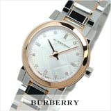 Burberry The City Silver Dial Two Tone Steel Strap Watch for Women - BU9214