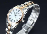 Tissot T Wave Mother of Pearl Dial Two Tone Steel Strap Watch For Women - T112.210.22.113.01