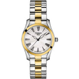 Tissot T Wave Lady White Mother of Pearl Dial Two Tone Steel Strap Watch For Women - T112. 210. 22. 113. 00