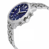 Tissot PRC 200 Chronograph Quartz Blue Dial Silver Steel Strap Watch For Men - T114.417.11.047.00