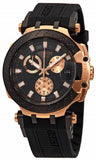 Tissot T Race Quartz Chronograph Black Dial Black Silicon Strap Watch For Men - T115.417.37.051.00