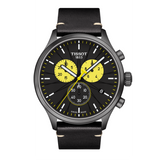 Tissot Chrono XL Tour De France Special Edition Black Dial Black Leather Strap Watch for Men - T116.617.36.051.11