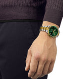 Tissot T Sport Chrono XL Classic Green Dial Two Tone Steel Strap Watch for Men - T116.617.22.091.00