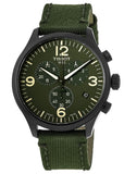 Tissot Chrono XL Green Dial Green NATO Strap Watch For Men - T116.617.37.097.00