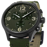 Tissot Chrono XL Green Dial Green NATO Strap Watch For Men - T116.617.37.097.00