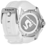 Tissot Seastar 1000 Quartz Mother of Pearl Dial White Rubber Strap Watch for Women - T120.210.17.116.00