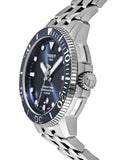 Tissot T Sport Seastar 1000 Powermatic Silicum Blue Dial Silver Steel Strap Watch For Men - T120.407.11.041.01