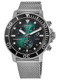 Tissot Seastar 1000 Chronograph Green Dial Silver Mesh Bracelet Watch For Men - T120.417.11.091.00