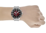 Tissot Seastar 1000 Chronograph Red Dial Silver Steel Strap Watch For Men - T120.417.11.421.00