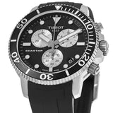 Tissot Seastar 1000 Chronograph Black Dial Black Rubber Strap Watch For Men - T120.417.17.051.00