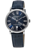 Tissot Carson Premium Powermatic 80 Automatic Blue Dial Blue Leather Strap Watch For Men - T122.407.16.043.00