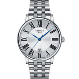 Tissot Carson Premium Quartz Silver Dial Silver Steel Strap Watch For Men - T122.410.11.033.00