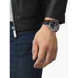 Tissot Supersport Chrono Black Dial Black Leather Strap Watch for Men - T125.617.16.051.00