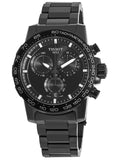 Tissot Supersport Chrono Black Dial Black Steel Strap Watch For Men - T125.617.33.051.00