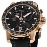 Tissot Supersport Chrono Black Dial Black Leather Strap Watch for Men - T125.617.36.051.00