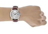 Tissot Gentleman Powermatic 80 Silicium Silver Dial Brown Leather Strap Watch For Men - T127.407.16.031.00