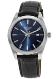 Tissot Gentlemen Blue Dial Black Leather Strap Watch for Men - T127.410.16.041.01