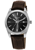 Tissot Gentlemen Black Dial Brown Leather Strap Watch for Men - T127.410.16.051.01