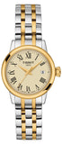 Tissot Classic Dream Lady Gold Dial Two Tone Steel Strap Watch For Women - T129.210.22.263.00