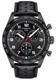 Tissot T Sport PRS 516 Chronograph Black Dial Black Leather Strap Watch for Men - T131.617.36.051.00