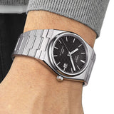 Tissot PRX Powermatic 80 Black Dial Silver Steel Strap Watch for Men - T137.407.11.051.00