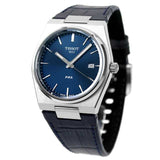 Tissot PRX Quartz Blue Dial Blue Leather Strap Watch for Men - T137.410.16.041.00