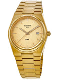 Tissot PRX Champagne Yellow Gold Dial Gold Steel Strap Watch for Men - T137.410.33.021.00